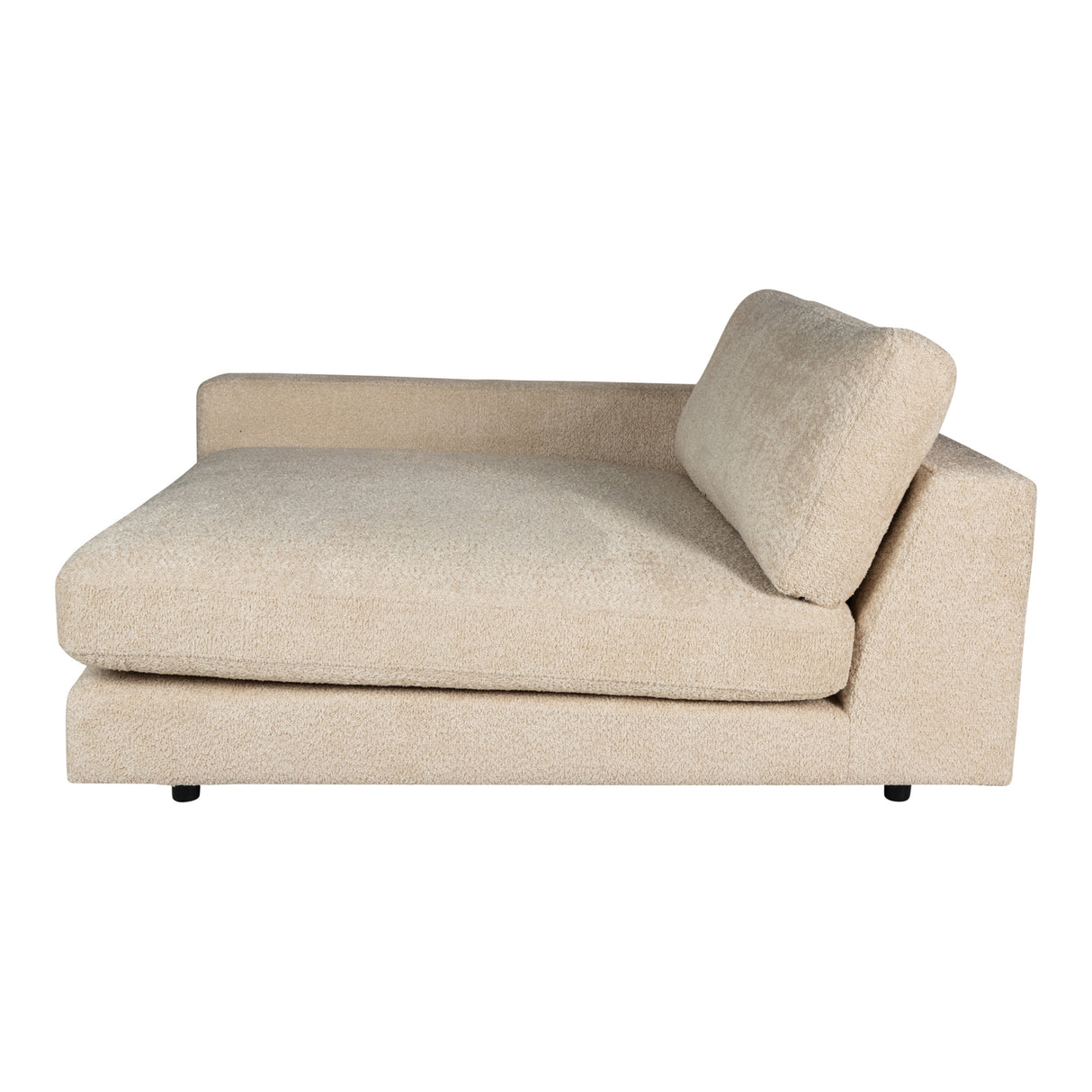 Sofa – sandfarbene Oberfläche, Stoff Bezug, linke Chaiselongue – Nilla | PTMD