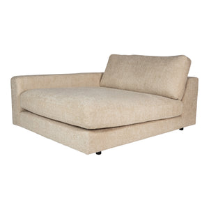 Sofa – sandfarbene Oberfläche, Stoff Bezug, linke Chaiselongue – Nilla | PTMD