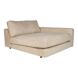 Sofa – sandfarbene Oberfläche, Stoff Bezug, rechte Chaiselongue – Nilla | PTMD