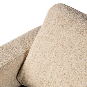 Sofa – sandfarbene Oberfläche, Stoff Bezug, linke Armlehne – Nilla | PTMD