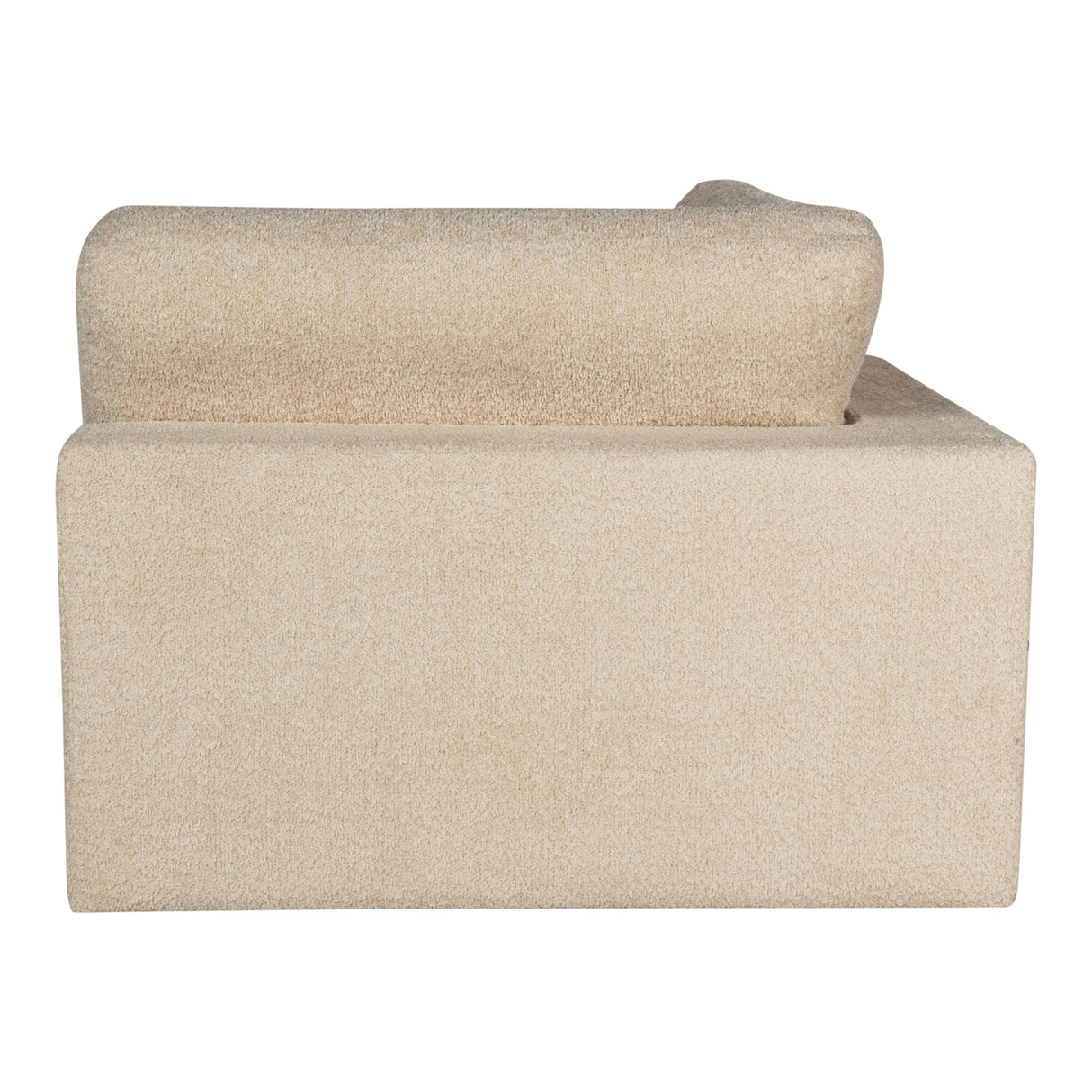 Ecksofa – sandfarbene Oberfläche, Stoff Bezug, Eckelement Form – Nilla | PTMD