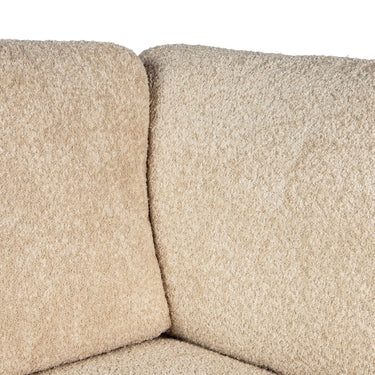 Ecksofa – sandfarbene Oberfläche, Stoff Bezug, Eckelement Form – Nilla | PTMD