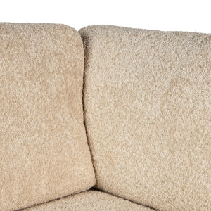 Ecksofa – sandfarbene Oberfläche, Stoff Bezug, Eckelement Form – Nilla | PTMD