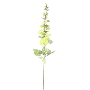 Hibiskusblume – Grüne Stockrosenblüte aus Polyesterstoff und Eisenmetall | PTMD