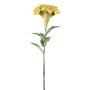 Gartenblume – Gelber Samt-Celosienzweig aus Polyester und Eisen | PTMD