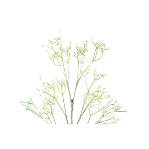 Gartenblume – Weißes Schleierkraut Spray, Eisenmetall, Handgefertigt | PTMD