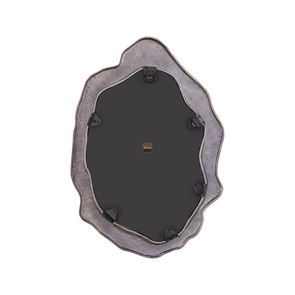 Spiegel – Organisches Design, Ovale Form, Aluminium Material, Schwarz – Morina | PTMD