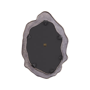 Spiegel – Organisches Design, Ovale Form, Aluminium Material, Schwarz – Morina | PTMD