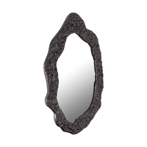 Spiegel – Organisches Design, Ovale Form, Aluminium Material, Schwarz – Morina | PTMD