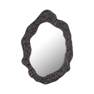 Spiegel – Organisches Design, Ovale Form, Aluminium Material, Schwarz – Morina | PTMD