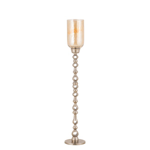 Bodenwindlicht – Gegossenes Aluminium, Rundes Design, Champagner Oberfläche, L – Tracy | PTMD