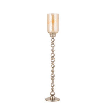 Bodenwindlicht – Gegossenes Aluminium, Rundes Design, Champagner Oberfläche, L – Tracy | PTMD