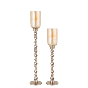 Bodenwindlicht – Gegossenes Aluminium, Rundes Design, Champagner Oberfläche, L – Tracy | PTMD