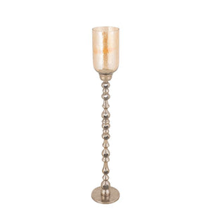 Bodenwindlicht – Gegossenes Aluminium, Rundes Design, Champagner Oberfläche, L – Tracy | PTMD