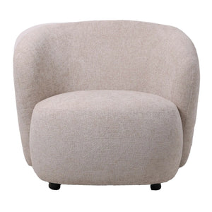 Armchair made of Legacy fabric, foam padding, wooden frame – Aphrodite | PTMD