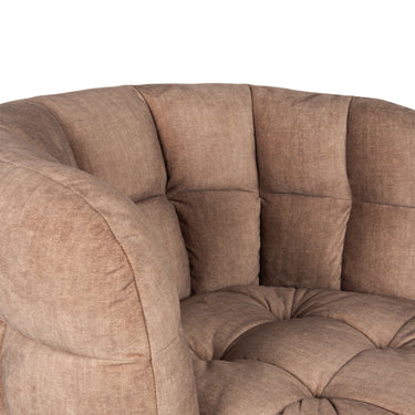Sessel aus Fiore - Stoff, abgerundetes Design, moderne Polsterform – Grasa | PTMD - Esszett Luxury | Stilvolles Wohnen mit Charakter