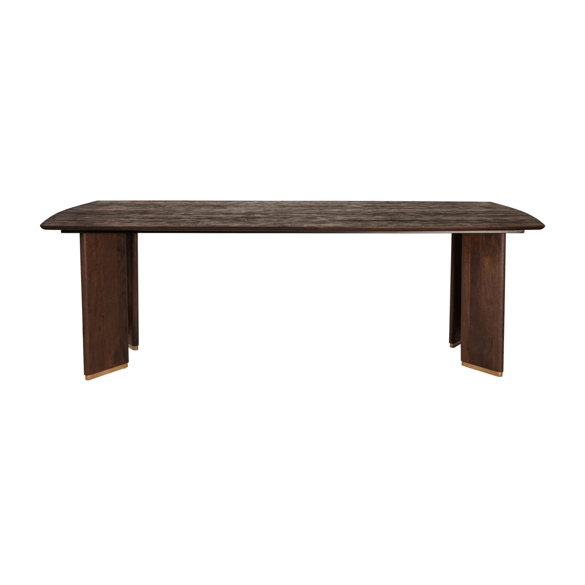 Dining table made of mango wood, modern design, metal legs - Liber | PTMD