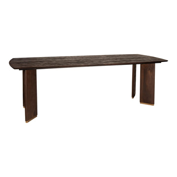 Dining table made of mango wood, modern design, metal legs - Liber | PTMD