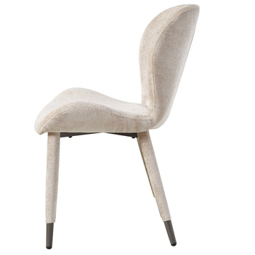 Stuhl aus Aphrodite - Stoff, weiches gepolstertes Finish, ergonomisch gerundete Form – Thor | PTMD - Esszett Luxury | Stilvolles Wohnen mit Charakter