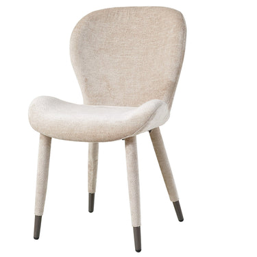 Stuhl aus Aphrodite - Stoff, weiches gepolstertes Finish, ergonomisch gerundete Form – Thor | PTMD - Esszett Luxury | Stilvolles Wohnen mit Charakter