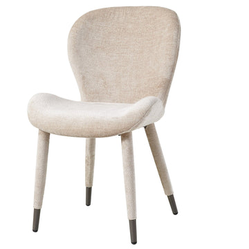 Stuhl aus Aphrodite - Stoff, weiches gepolstertes Finish, ergonomisch gerundete Form – Thor | PTMD - Esszett Luxury | Stilvolles Wohnen mit Charakter