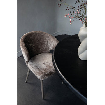 Stuhl aus Aphrodite - Stoff & Metall mit Komfortpolsterung – Ares | PTMD - Esszett Luxury | Stilvolles Wohnen mit Charakter