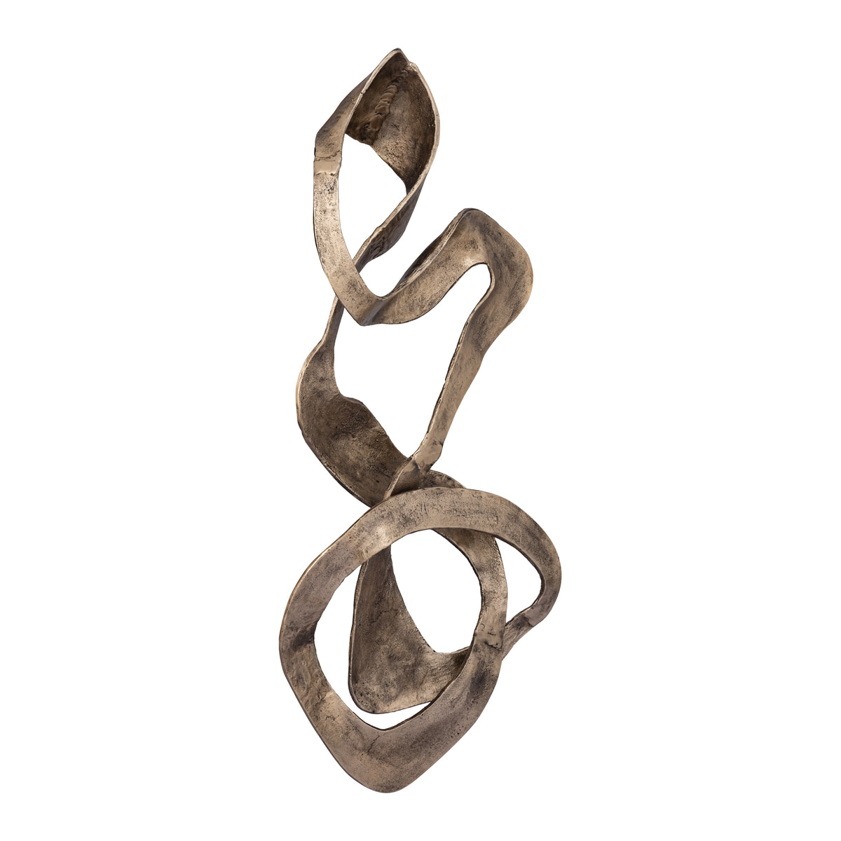 Gold-Look Aluminium Metal Wall Panel with Swirl Design, S – Neven | PTMD