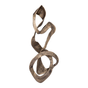Gold-Look Aluminium Metal Wall Panel with Swirl Design, S – Neven | PTMD