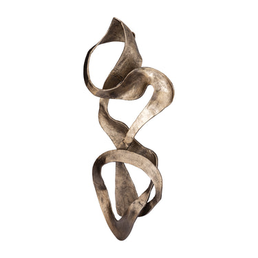 Gold-Look Aluminium Metal Wall Panel with Swirl Design, S – Neven | PTMD