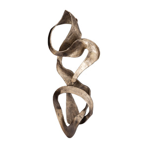 Gold-Look Aluminium Metal Wall Panel with Swirl Design, S – Neven | PTMD