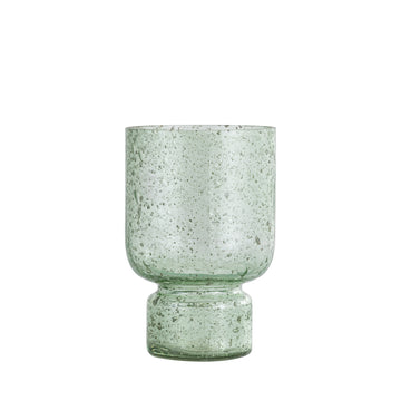 Tealight Holder - Glass Material, Green Tone, Stone Look, S - Laurynn | PTMD