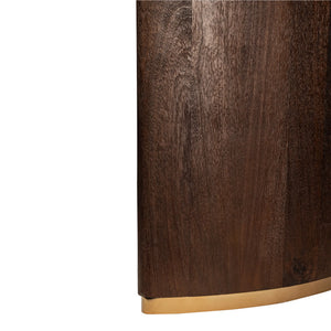 Mango wood dining table refined finish metal legs – Ostara | PTMD