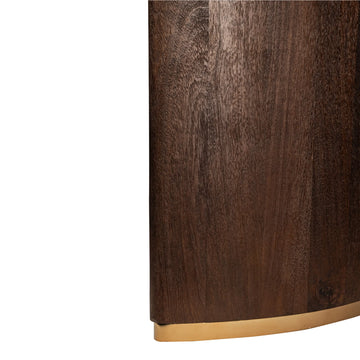 Mango wood dining table refined finish metal legs – Ostara | PTMD