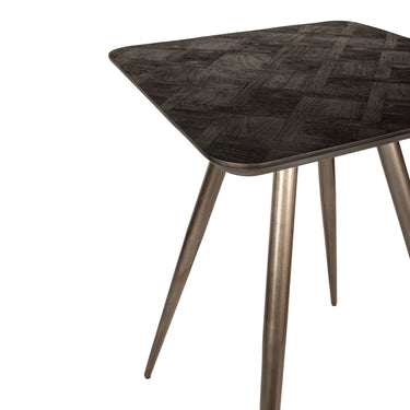 Bar Table – Acacia Wood Top, Metal Frame, Black Finish – Fieron | PTMD