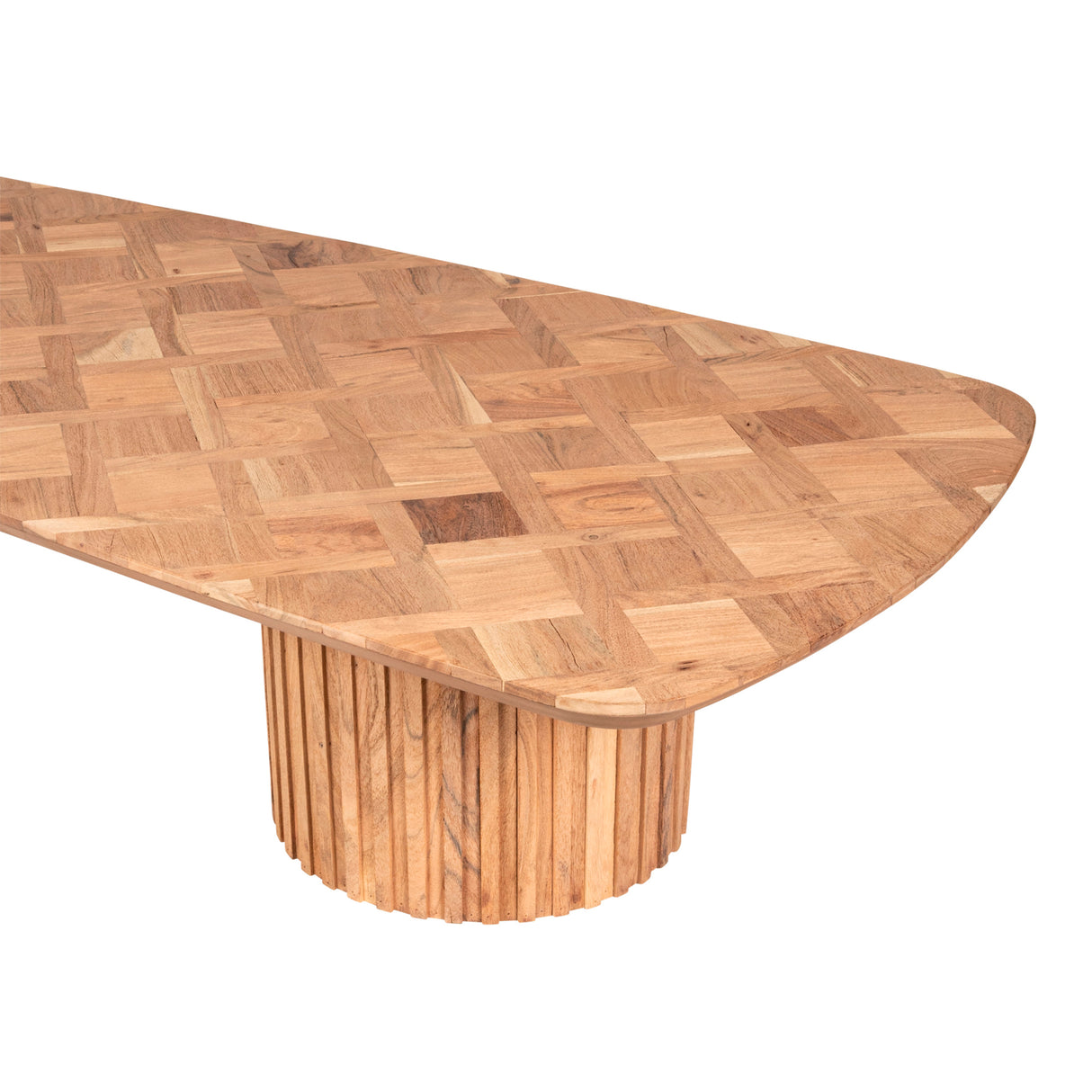 Couchtisch – Akazienholz Oberfläche, Doppelte Basis, Natürliches Finish – Fieron | PTMD
