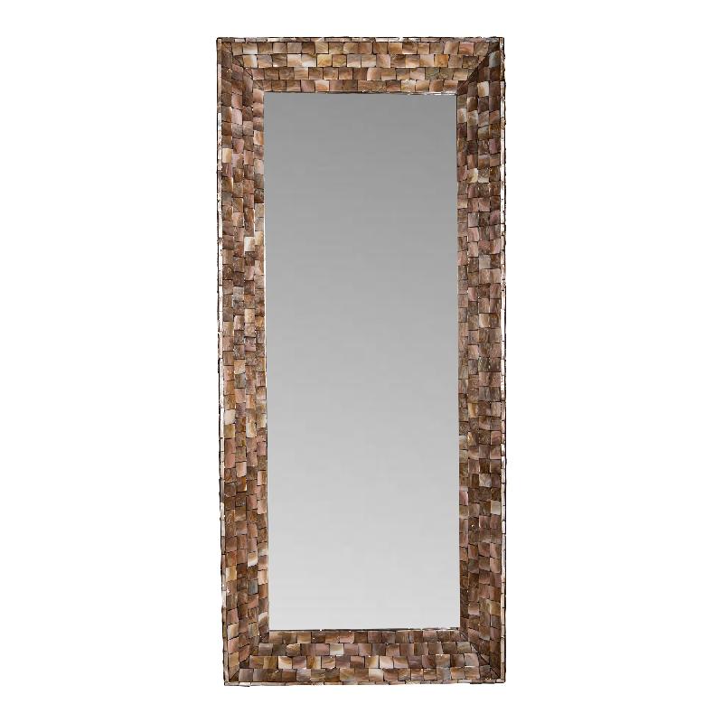 Spiegel – Schalendesign, Rechteckige Form, Kunststoff Material, Bronze – Chelsae | PTMD