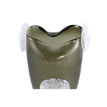 Vase – Glas Material, Dekor Rundungen, Grüner Farbton, L – Giah | PTMD