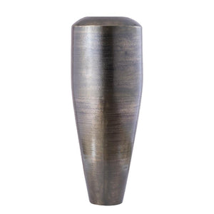 Flowerpot - Round Shape, Aluminum Sheet, Gunmetal Finish, L - Micheal | PTMD
