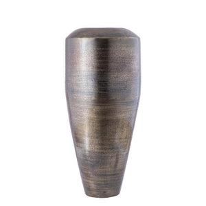 Blumentopf – Runde Form, Aluminium Blech, Gunmetal Oberfläche, S – Micheal | PTMD