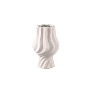 Pot – Swirl Design, Ceramic Material, Cream Color, S – Clair | PTMD