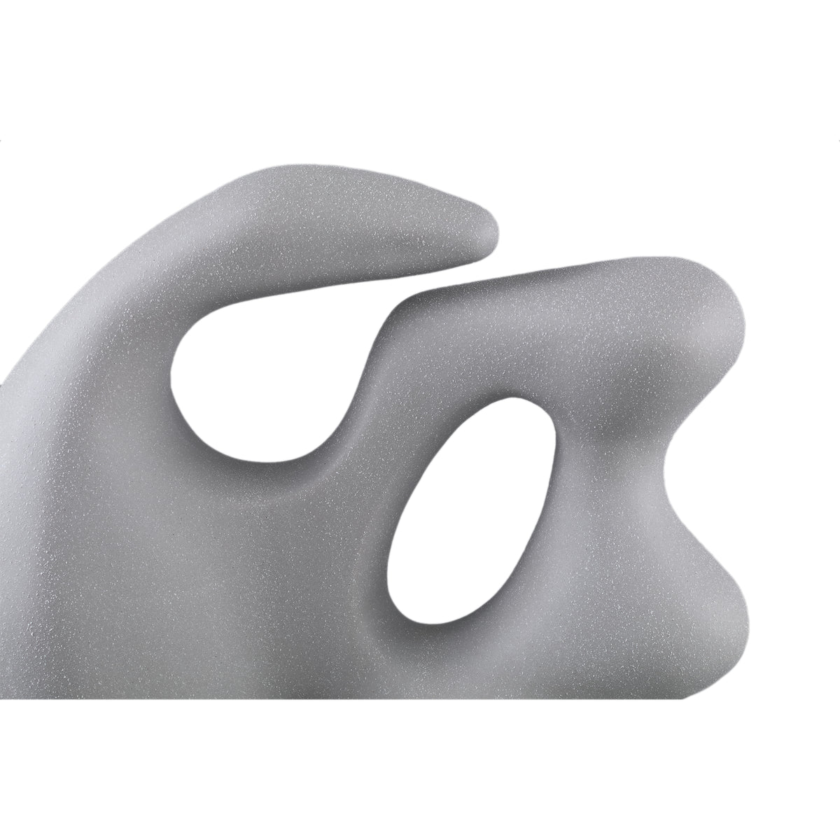 Statue - Steinzeug, matte Glasur, organische Form, Taupe – Eddison | PTMD