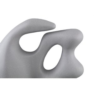 Statue - Steinzeug, matte Glasur, organische Form, Taupe – Eddison | PTMD