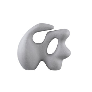 Statue - Steinzeug, matte Glasur, organische Form, Taupe – Eddison | PTMD