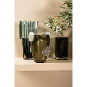 Vase – Schlichtes Design, Runde Form, Glas Material, Schwarz, S – Tammara | PTMD