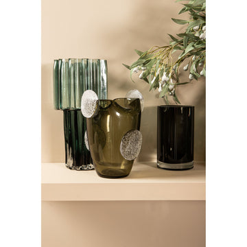 Vase – Black Glass, Simple Look, Round Shape, S – Tammara | PTMD