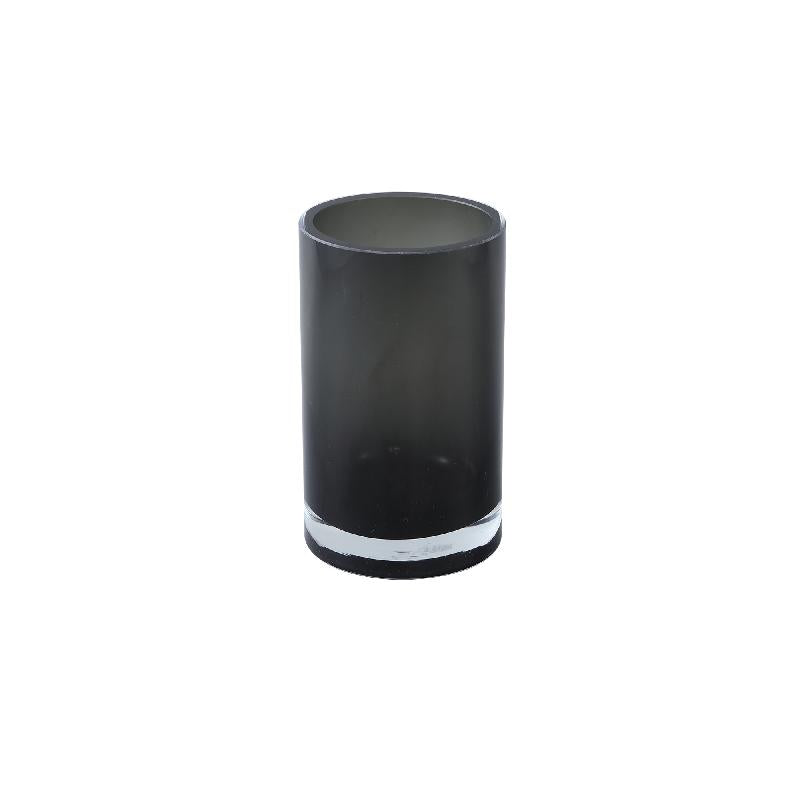 Vase – Schlichtes Design, Runde Form, Glas Material, Schwarz, S – Tammara | PTMD