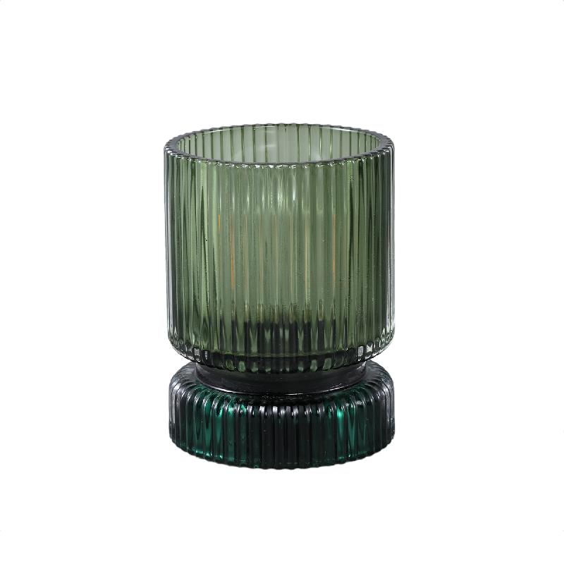 LED Leuchte – Gerippte Struktur, Rundes Glasdesign, Grün – Comrad | PTMD