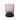 LED Leuchte – Gerippte Struktur, Rundes Glasdesign, Rosa – Comrad | PTMD