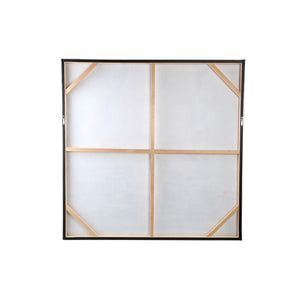 Wandpaneel aus Polyester-Canvas mit Kiefernholzrahmen, abstraktem Mix-Motiv und Creme-Finish – Julitta | PTMD