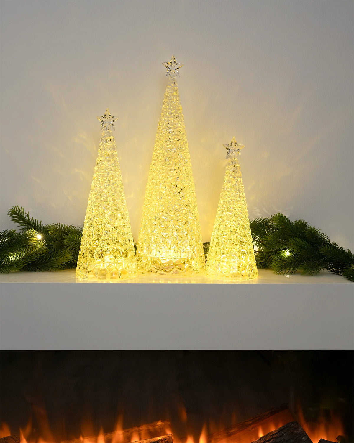 Dekoleuchte – Acryl, bewegter Glitzer, warmweißes Licht - Glamor | Sompex